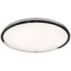 Access Lighting Solero Oval, LED Flush Mount, Chrome Finish, Acrylic Lens Acrylic 20468LEDD-CH/ACR